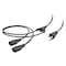 Monoprice Power Cord Splitter - NEMA 5-15P to 2x IEC 60320 C13_ 18AWG_ 10A_ SJT_ 27314 - alternate 7